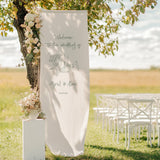 Perfect Pair Fabric Welcome Sign