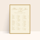 Noir Seating Chart