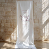 Bonbon Bow Fabric Welcome Sign