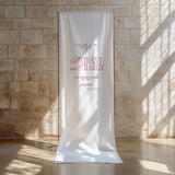 Charlie Fabric Welcome Sign