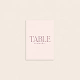 Grace Table Number