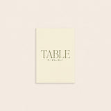 Grace Table Number