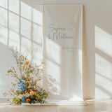 Santorini Fabric Welcome Sign