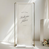 Vow Fabric Welcome Sign