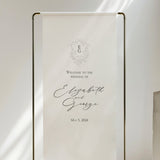 Blossom Fabric Welcome Sign