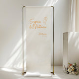 Santorini Fabric Welcome Sign