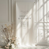 Grace Fabric Welcome Sign