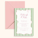 Bonbon Bow Invitation