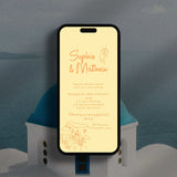 Santorini Digital Invitation