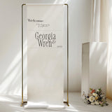Cosmo Fabric Welcome Sign