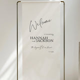 Hannah Fabric Welcome Sign