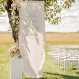 Noir Fabric Welcome Sign