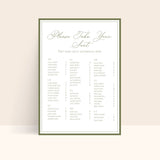 Noir Seating Chart