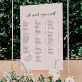 Love Letter Seating Chart