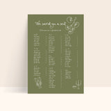 Amore Seating Chart