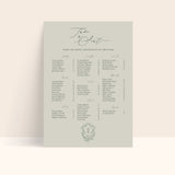 Blossom Seating Chart