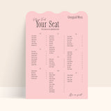 Cosmo Seating Chart