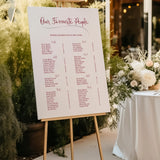 Perfect Pair Seating Chart