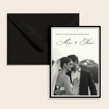Noir Thank You Card