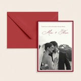 Noir Thank You Card