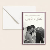 Noir Thank You Card