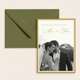 Noir Thank You Card