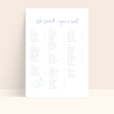 Love Letter Seating Chart