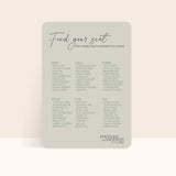 Hannah Seating Chart