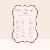 Noir Seating Chart
