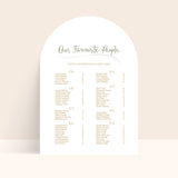 Perfect Pair Seating Chart