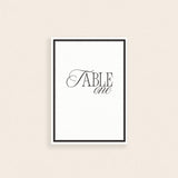 Charlie Table Number