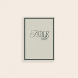 Charlie Table Number